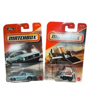 Matchbox Classic 1968 ford mustang and skidster Loader Set